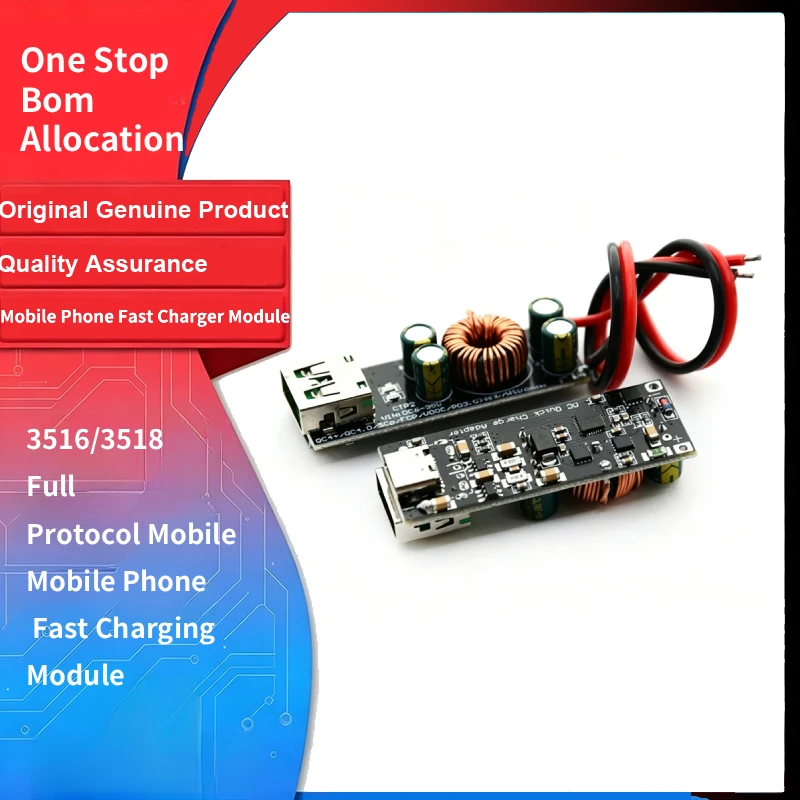 3516/3518 Full Protocol Mobile Phone Fast Charger Module Support 3 Flash Charging SCP FCP Apple PD Fast Charging Main Board