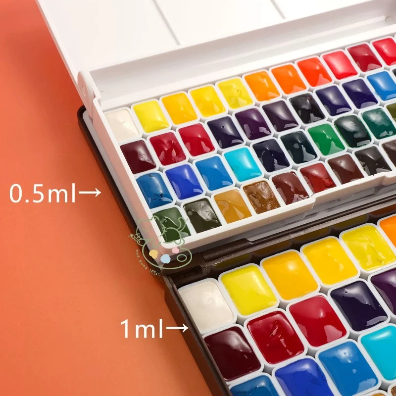 American MG Artist Grade Watercolor Paint Split Pans 24/36/48 Colors Portable Travel Palette Box Painting Aquarela Art Supplies