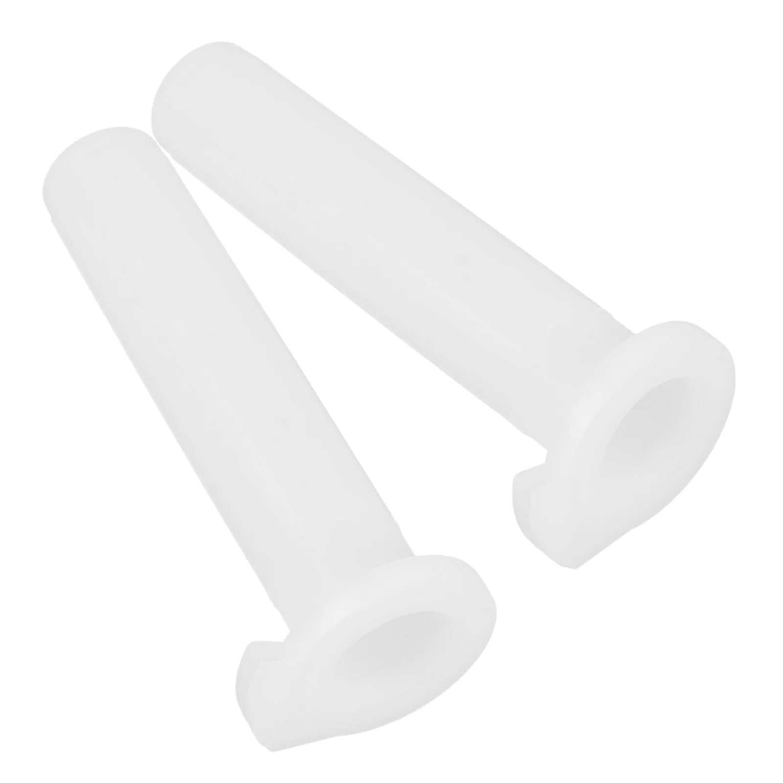 

2pcs Motorcycle Grip Core White Throttle Tube Right Side ATV Handlebar Hand Grip Plastic Fit for Most Motorbike Models