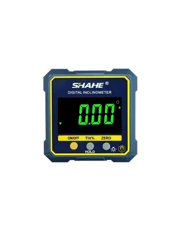 SHAHE Digital Angle Gauge Magnetic Protractor Inclinometer Level Angle Finder Angle Cube Level Box With Magnes And Backlight