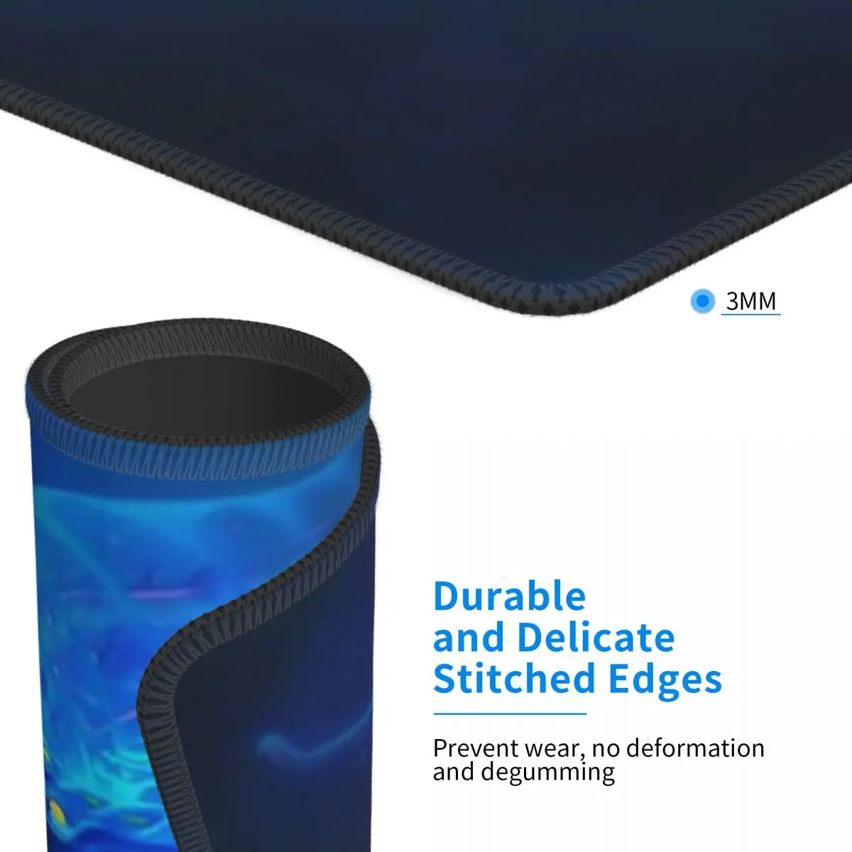 Subnautica- 고스트 레비아탄 포스터 마우스 패드 컴퓨터 키보드 마우스 매트 게임용 노트북 데스크 매트 사무용품 테이블 매트