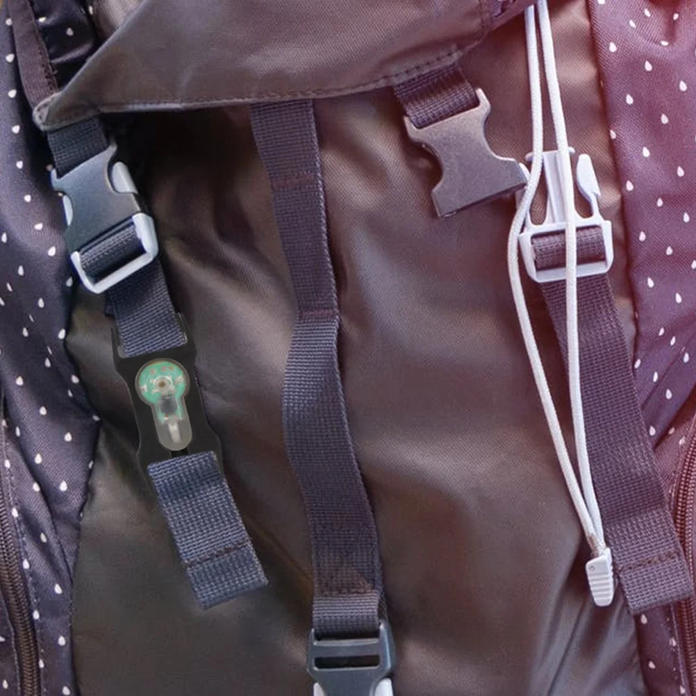 

1Pcs Signal Light Outdoor Backpack Lamp Waterproof Strobe Survival Light Adjustable to 25Cm Webbing Camping Safety Night Lamp