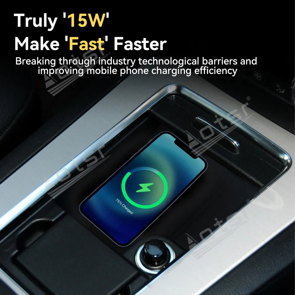 For Mercedes Benz GLK 2011-2014 Dedicated Wireless Car Charger Fast Charging Auto Phone Charging Pad Interior Accessory