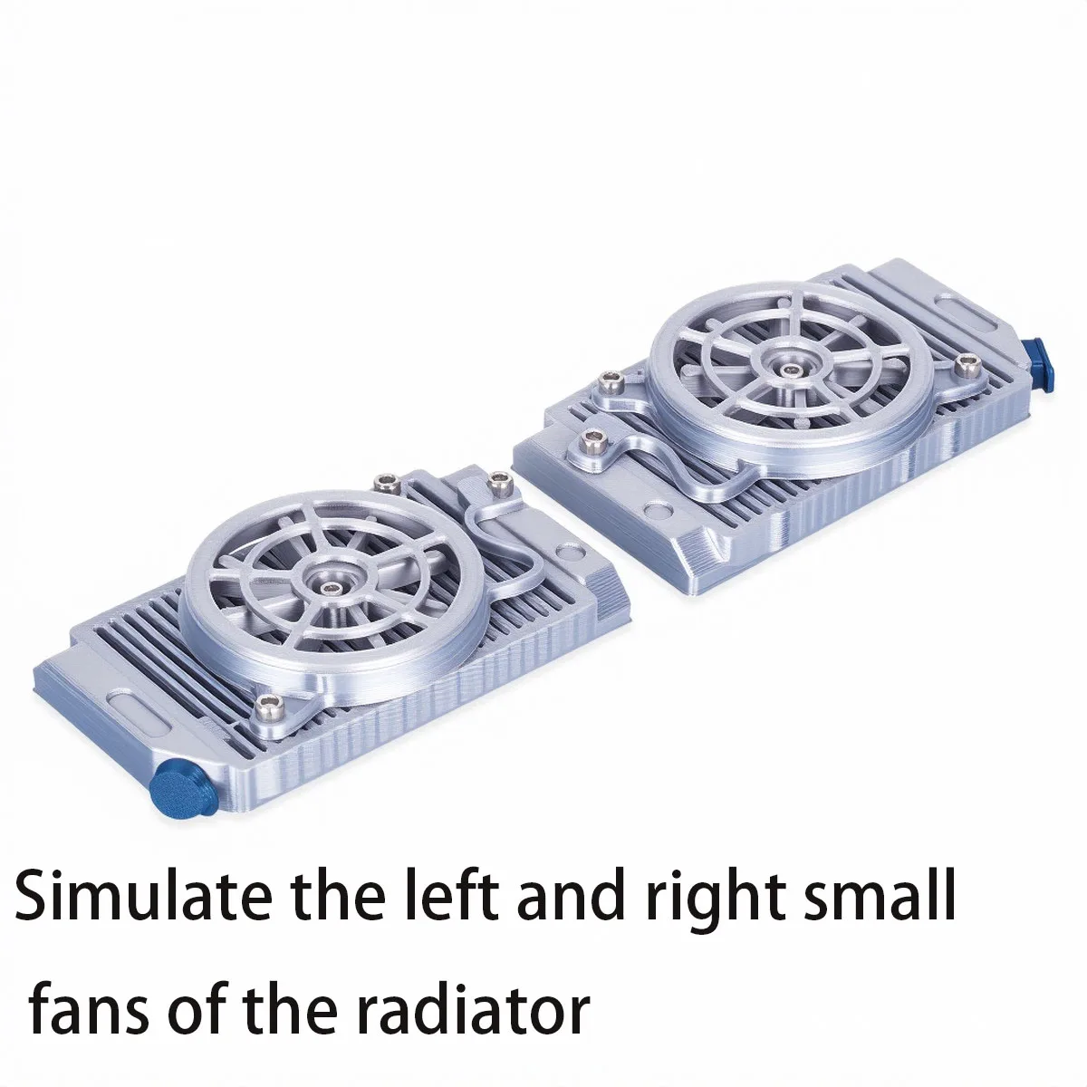 RC 1/0-1/8 New Climbing Car Cooling Fan Cooling Water Tank Model Fully Upgraded Ghost Tube Bracket Cooling Fan Decorative Access