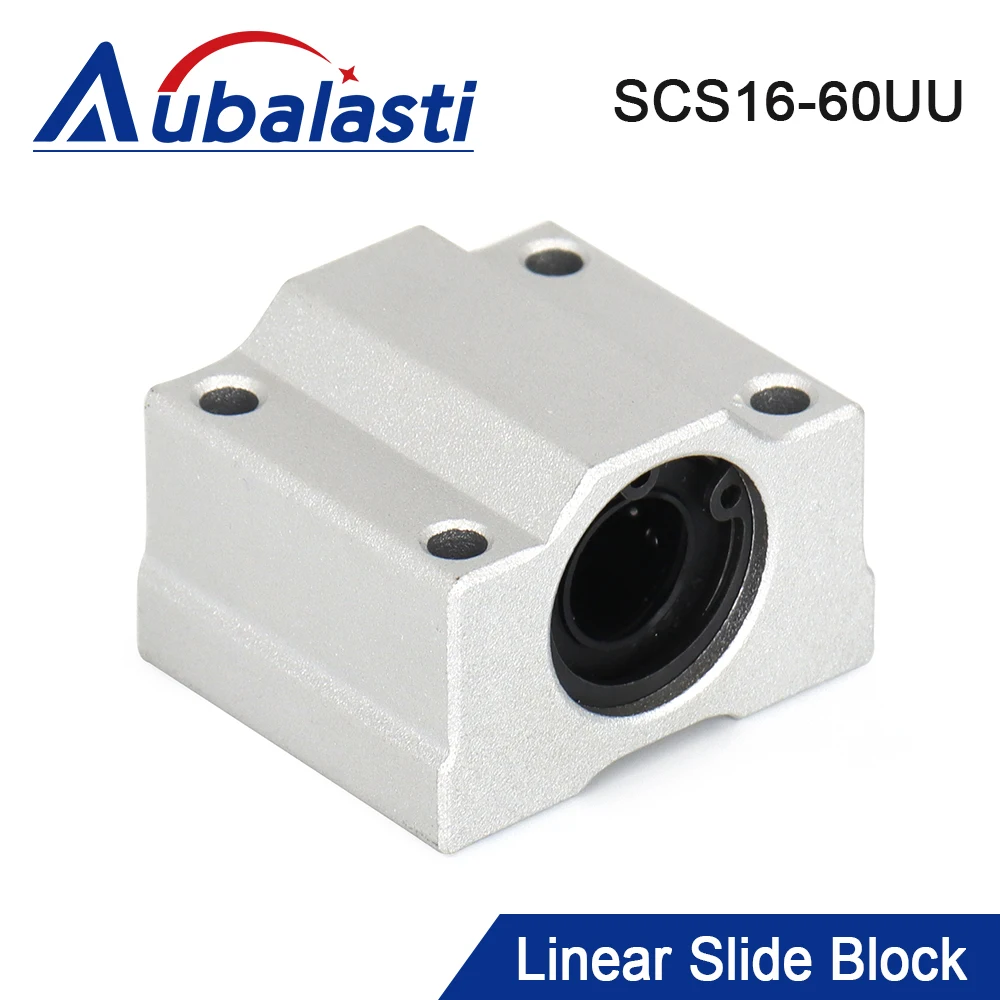Aubalasti 4Pcs Linear Motion Ball Bearing Slide Block Bushing SCS6UU SCS8UU SC10UU SCS12UU Linear Shaft CNC 3D Printer Parts