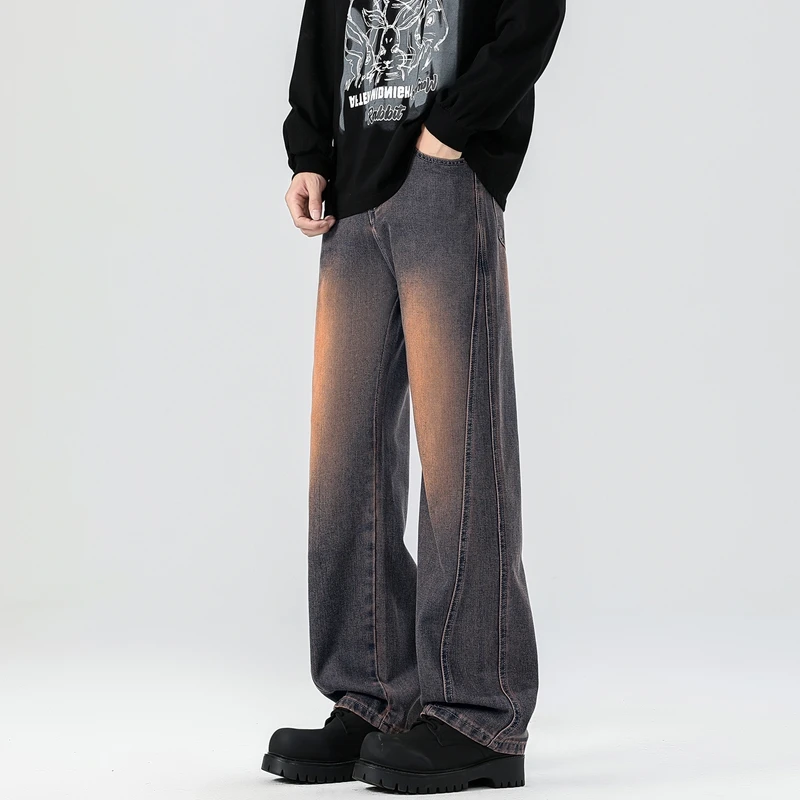 

Fashionable Handsome Comfortable Jeans for All Seasons Seamless Breathable High-quality Men's Sports and Casual Pants