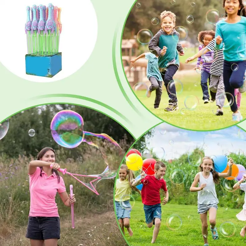 Bubble Blower Toy 10x Handheld Bubble Wands Assortment Party Favors Toys Outdoor Entertainment Activity For Boys And Girls
