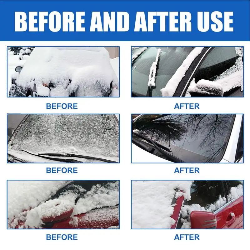 3.38Oz Auto Sneeuw Smelten Ontdooien Vloeibare Ijsspray Winter Glas Vorst Spray Voor Auto Voorruit Raam Ontdooien Auto Accessoire