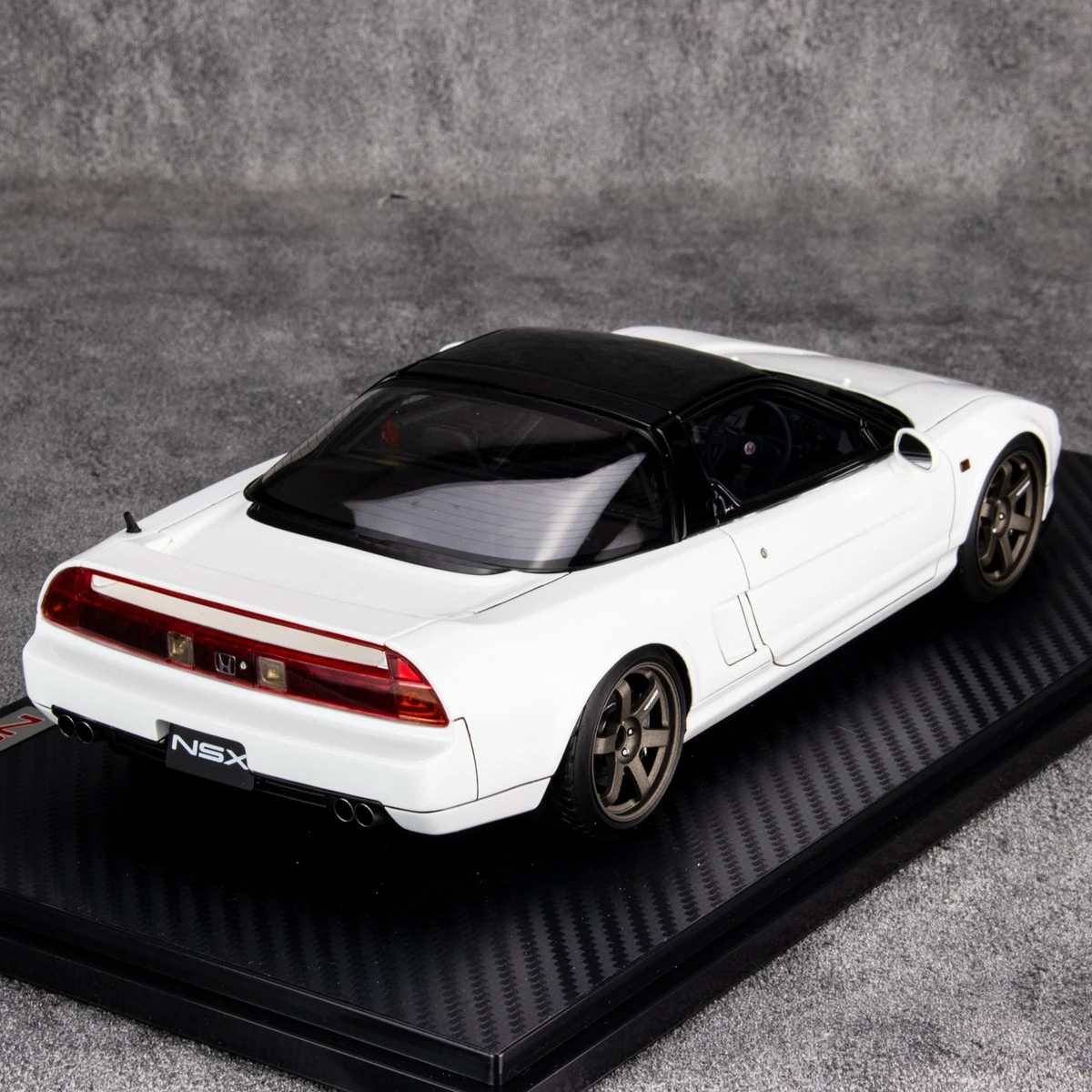 IG 1:18 NSX NA1 White JDM Simulation Limited Edition Resin Metal Static Car Model Toy Gift