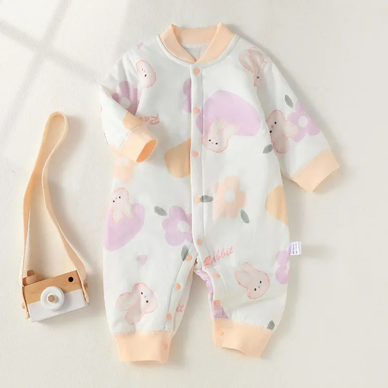 Baby Rompers Newborn Jumpsuit Carter Long-sleeved with Leggings Spring and Autumn Crawling Bodysuit & One-piece 5-day Shipping