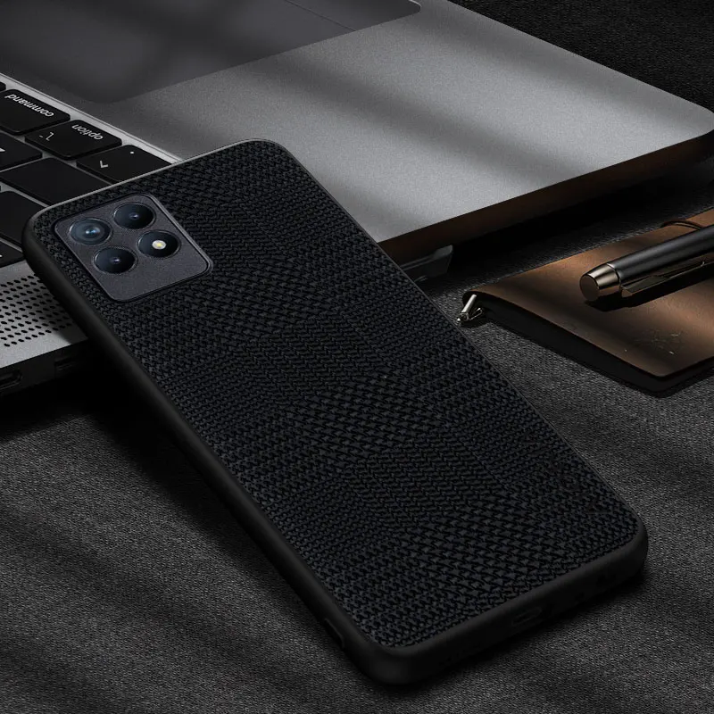 Houndstooth Case for Realme 8i 8 Pro 4G 8S 5G unique design durable pu leather cover