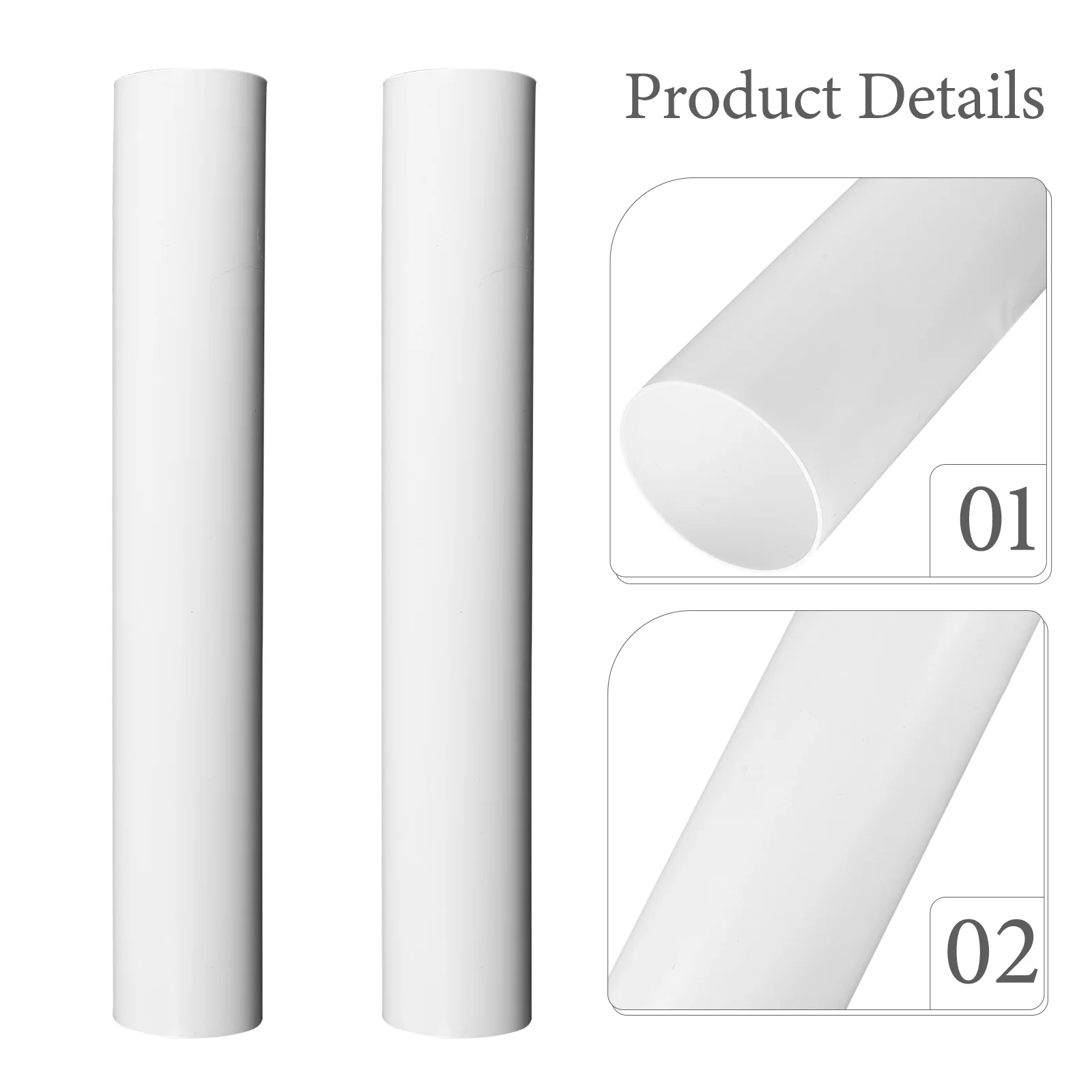 2pcs Poster Tube Round Storage For Artwork Documents Plans Painting Prints Transport Reusable Drawing Mailing Case Drafting Tube