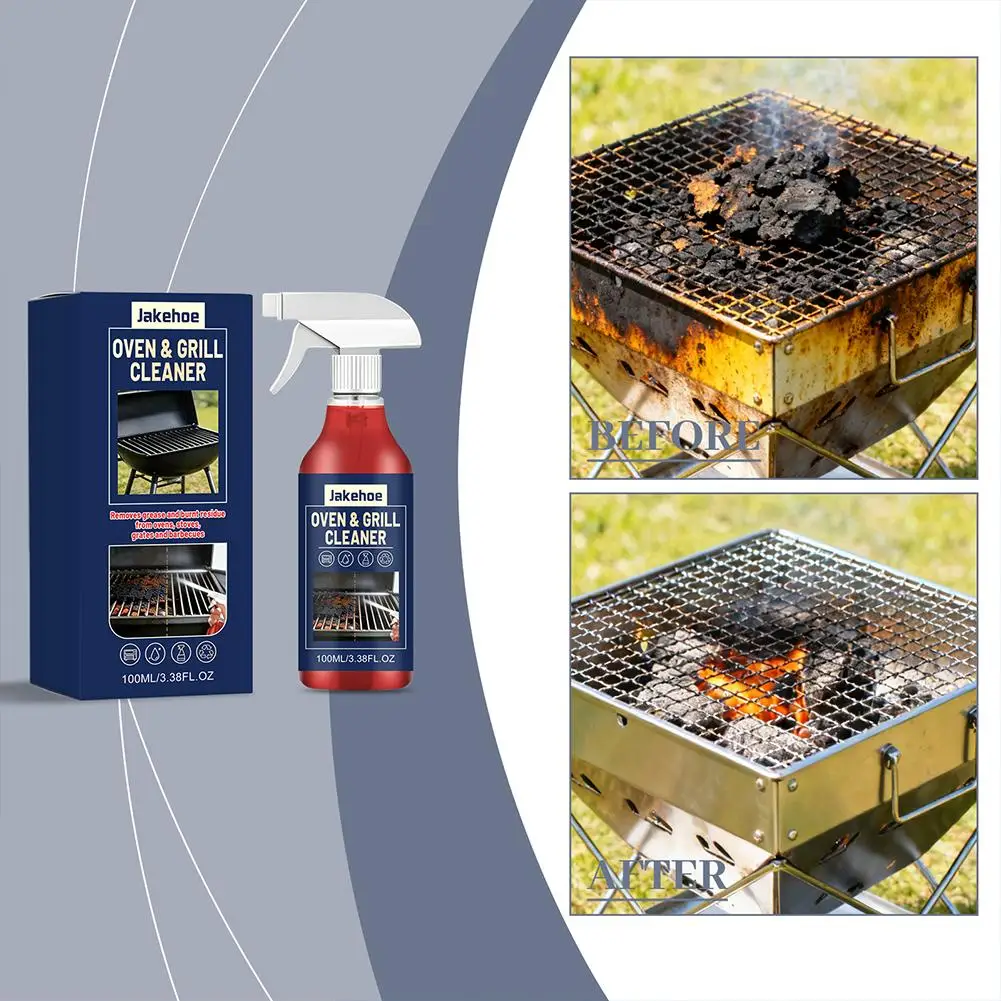 1/2pcs Ovens Cleaning Foam Spray Strong Kitchen Remove Grill Stove Oil Stains All Purpose Cleaner for Kitchen Appliances Househo