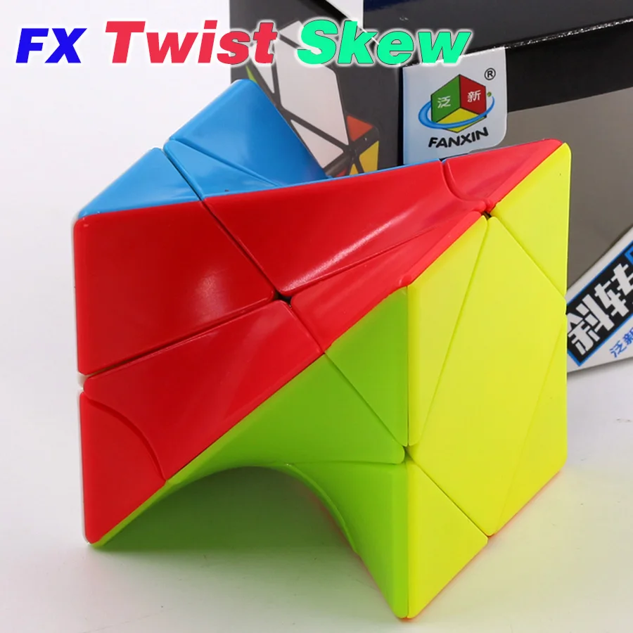 FanXin Magic Twist Skew Cube 3x3x3 Stickerless Twisty Puzzle 3x3 Ziicube Professional Educational Speed Puzzles 3*3 Toys Game