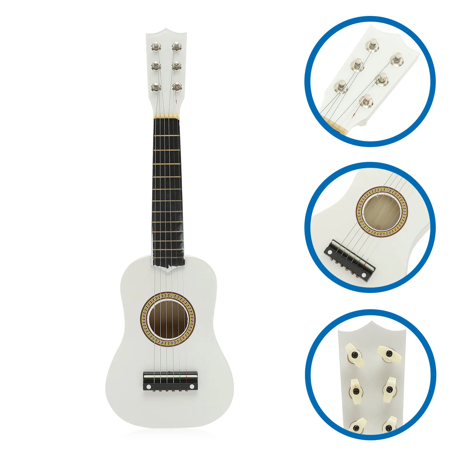 21Inch Acoustic Folk Guitar Beginner Mini Wooden Musical Instrument Portable Instrument Folk Guitar