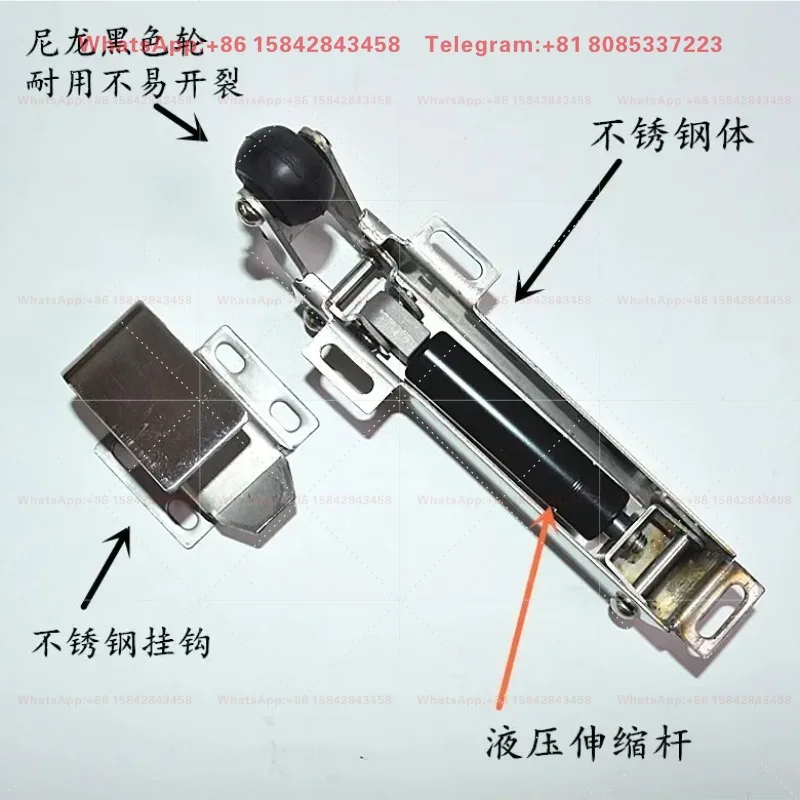 Stainless Steel Hydraulic Door Closer Hinge Handle Automatic Return for Cold Storage Freezer Door