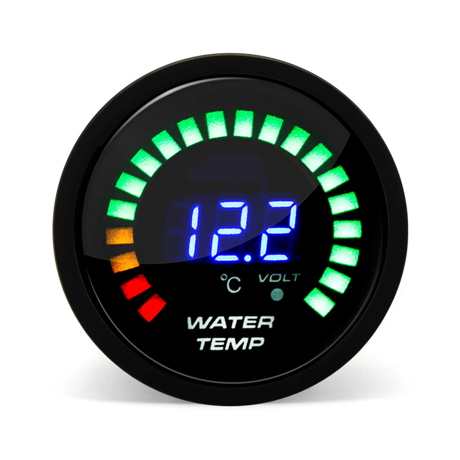 Manometro temperatura acqua 52mm Boost BAR PSI RPM Temp olio Pressa olio Tensione vuoto Rapporto aria combustibile Indicatore temperatura scarico per auto 12V