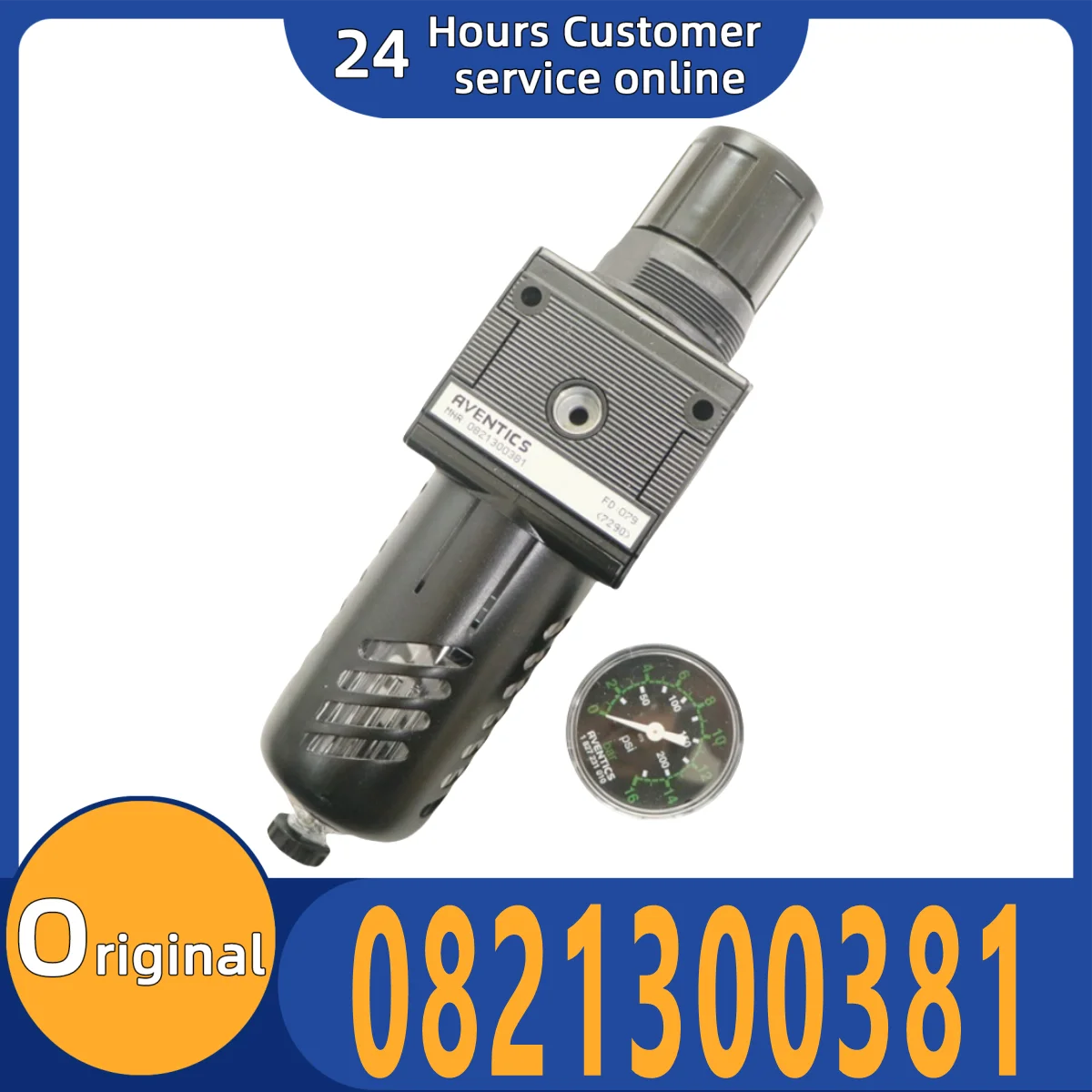 

Brand new original filter pressure reducing valve 0821300381 compressed air treatment filter pressure regulating valve