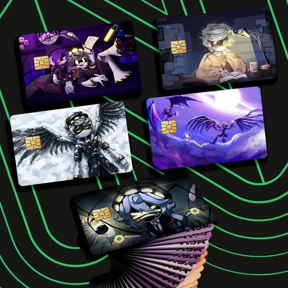 Uzi-MD Cartoon M-Murder Drones Card Stickers for Bank Access Protective Waterproof Film Cover Sticker Gift