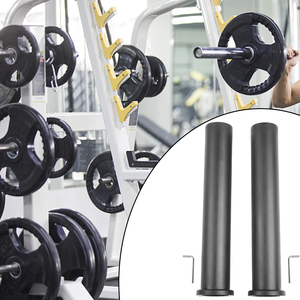 2pcs Barbell Adapter Sleeve Barbell Weight Plat Adapter Sleeve Converts 1in To 2in Weight Plate Post Fastener Accessories