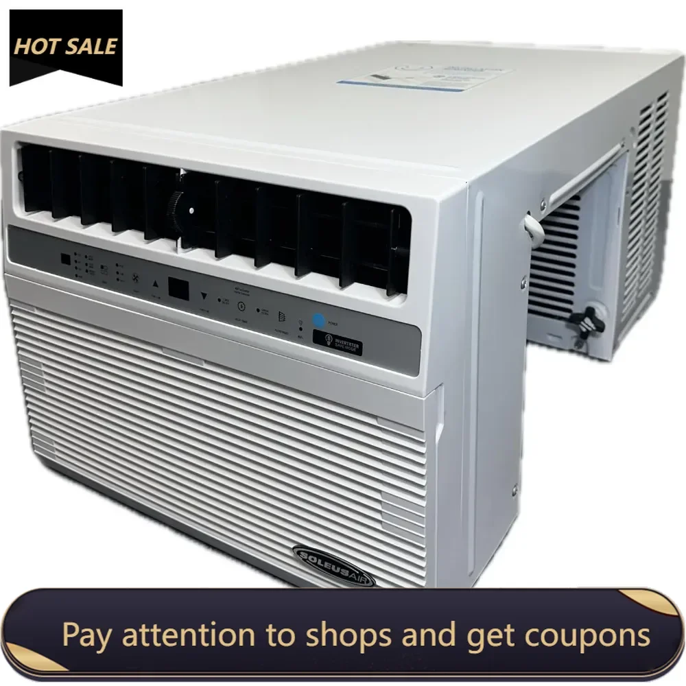 12,000 BTU Window Air Conditioner with 12,000 BTU Heater, Cooling, 115 Volts, 12.5