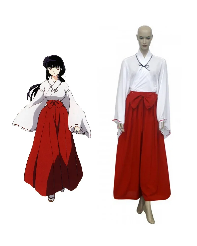 

Inuyasha Kikyo Miko Kimono Cosplay Costume Custom Made