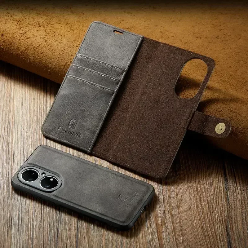 360 ° protective cowhide leather holder phone case for Huawei P20 P30 P40 P50 Lite Pro Mate 20 30 40 Nova 3e 4e 5 7i