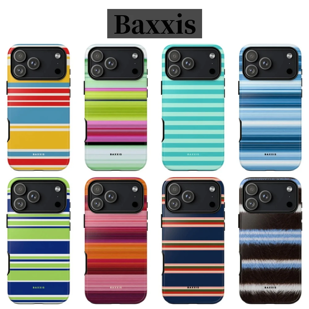Multi Color Stripe Phone Case for Samsung Galaxy S20 S23 S24 S25 S26 FE Plus Ultra Edge 4G 5G Luxury Double-layer Back Cover