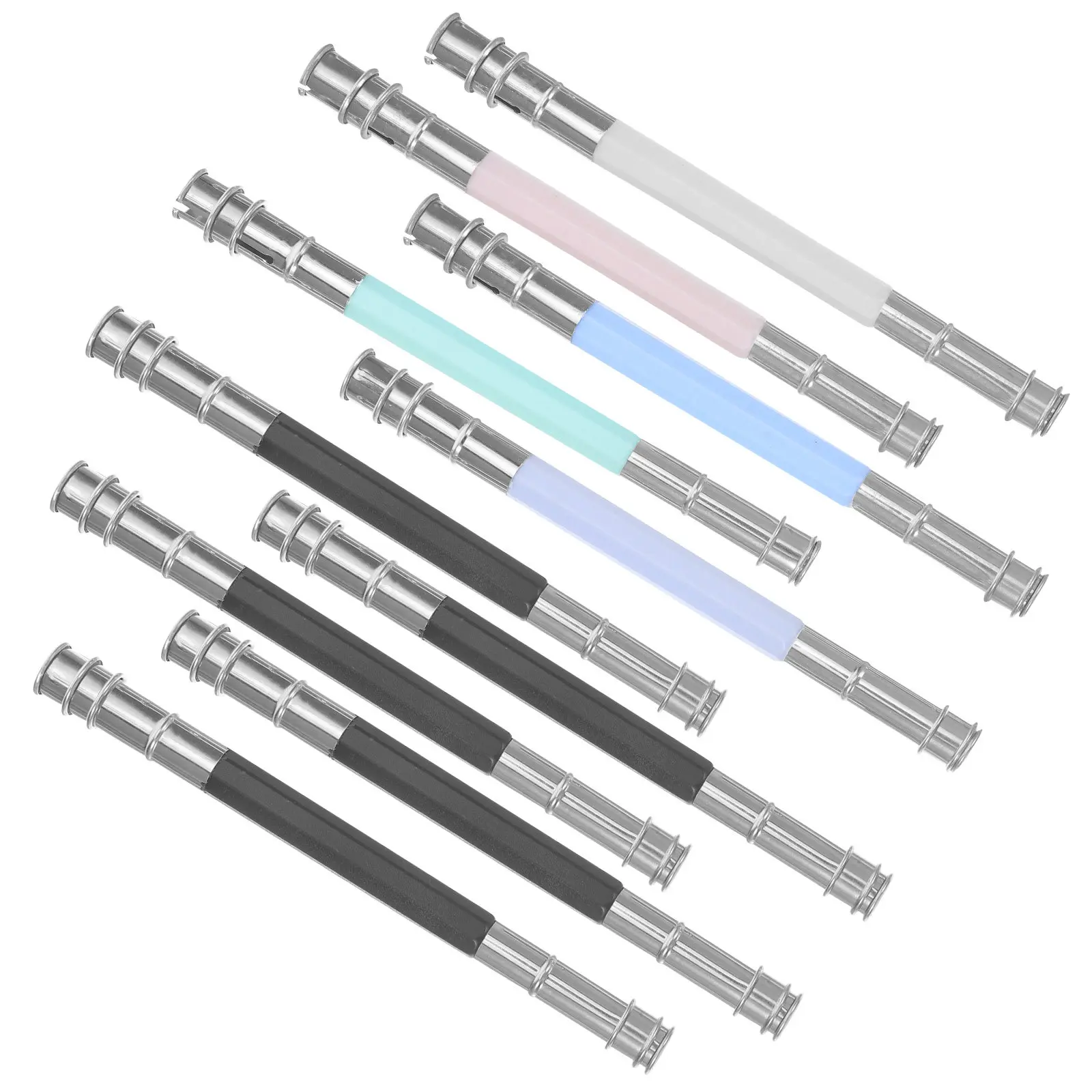 

10Pcs Metal Dual Head Pencil Extender for Artists and Lightweight Anti-Slip Sketching Tool with Paper Clip Function Drawing