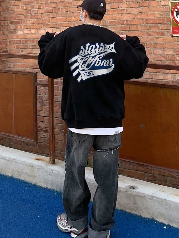 

Cityboy Early Autumn Loose Long Sleeve Hoodie Men's American Style Casual Heavyweight Cool Loose Fit Youth Fashion Sweatshirt