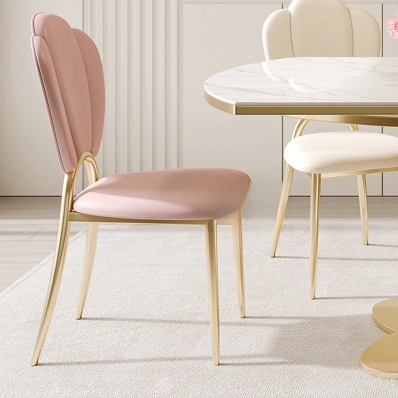 

Creative soft pack dining chair Modern minimalist luxurious high-end backrest chairs home restaurants sillas comedor furniture
