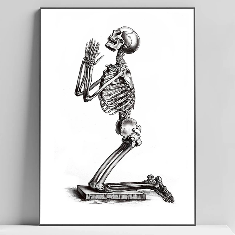 

Decoration Bedroom Stuff Skeleton Poster Wall Posters Room Decor For Home Decorations Vintage Decorative Picture Art Mural Items