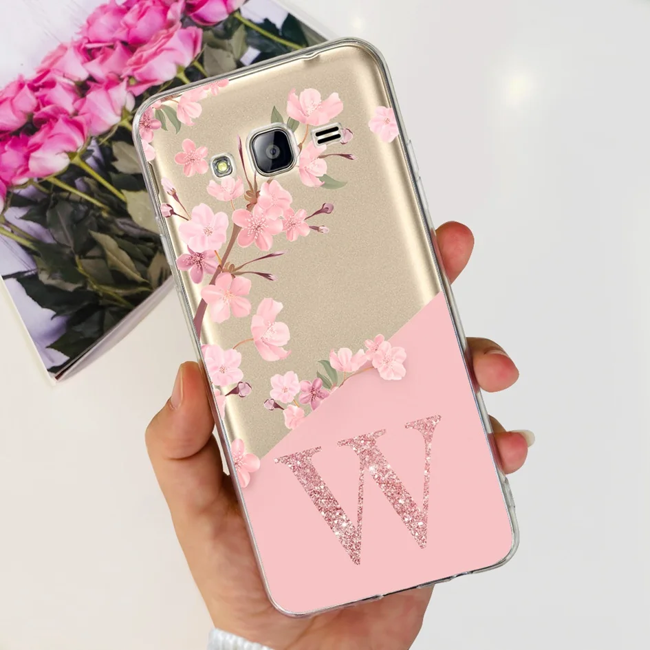 For Samsung Galaxy Grand Prime SM-G530H Case Lovely Letters Flower Clear Silicone Phone Cover For Samsung G530 G531 G531H Bumper