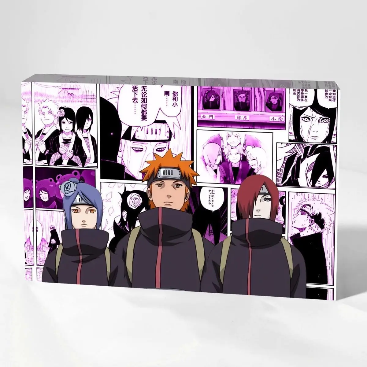 New NARUTO Acrylic Brick Pain Nagato Anime Peripherals Cute Originality Bedroom Office Desktop Ornament Birthday Present