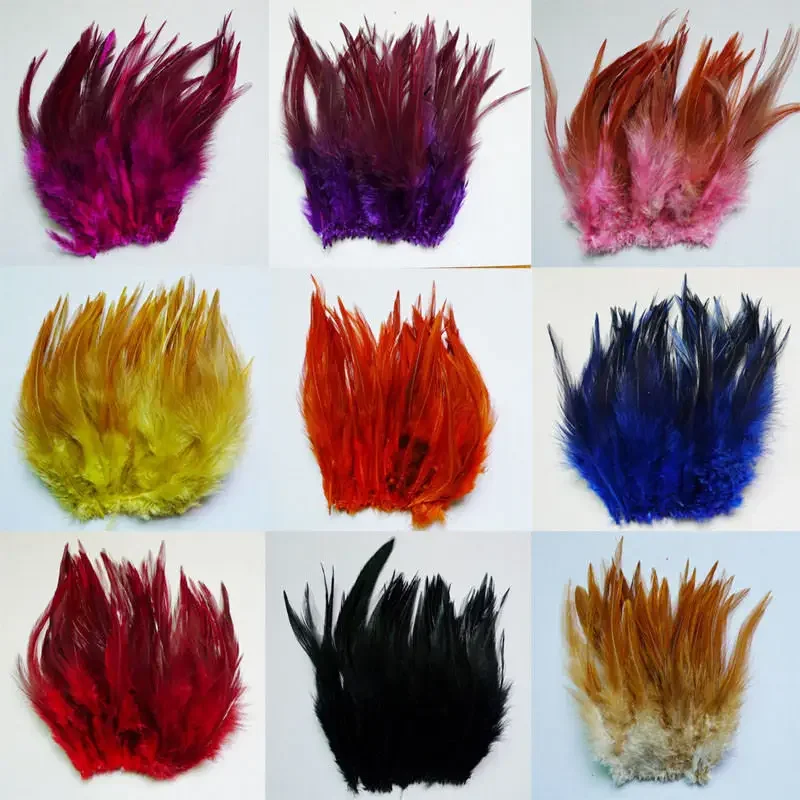 50 root sell rooster neck feather multicoloured select DIY hair accessory feather 10-15cm 4-6 inch