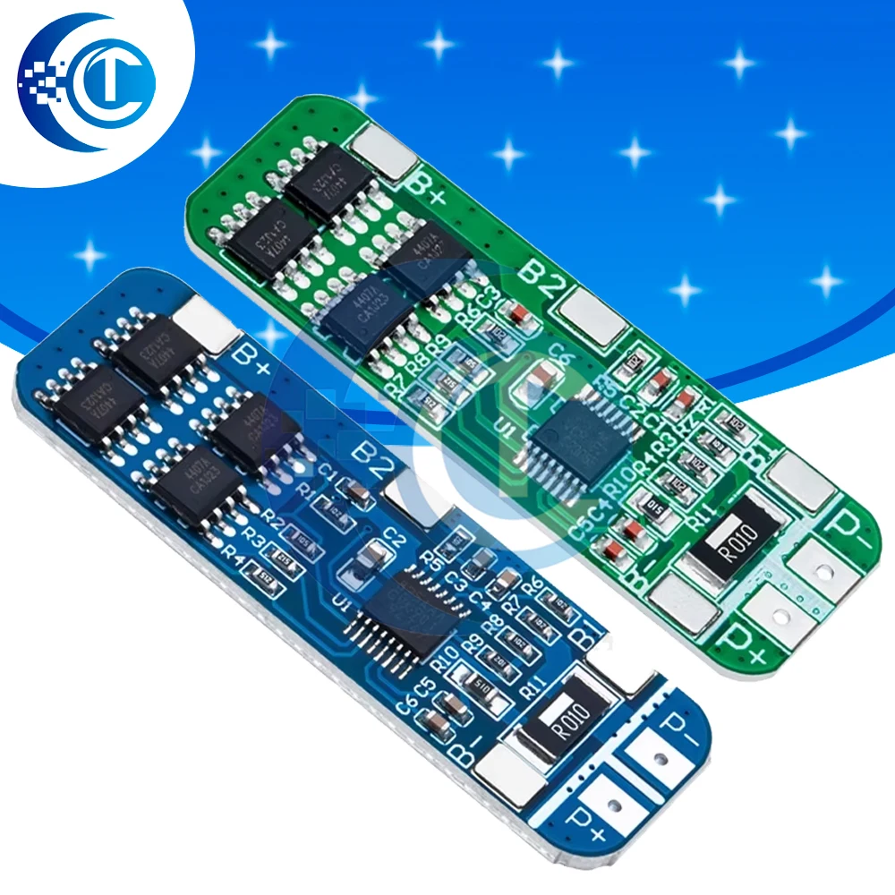 3S 10A BMS Protection Board, 10.8V‑12.6V 18650 Li‑ion Lithium Battery Module with Overcharge Over‑Discharge Protection