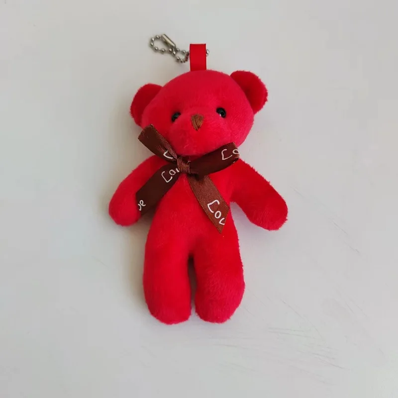 

Шарнирный медведь, плюшевая кукла с галстуком-бабочкой, Тедди с нарядным набором и букетом, милый подарок для детей и взрослых, коллекция