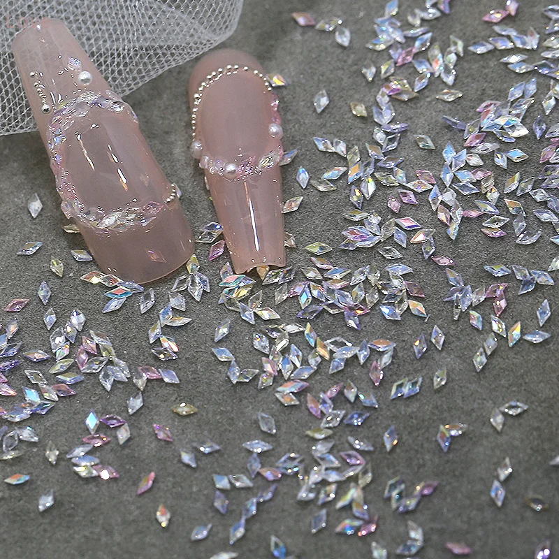 [L & P] 50 قطعة مسمار صغير الفن الراين كريستال فلاتباك الماس مختلط شكل البريق لتقوم بها بنفسك مسمار فاخر مانيكير اكسسوارات