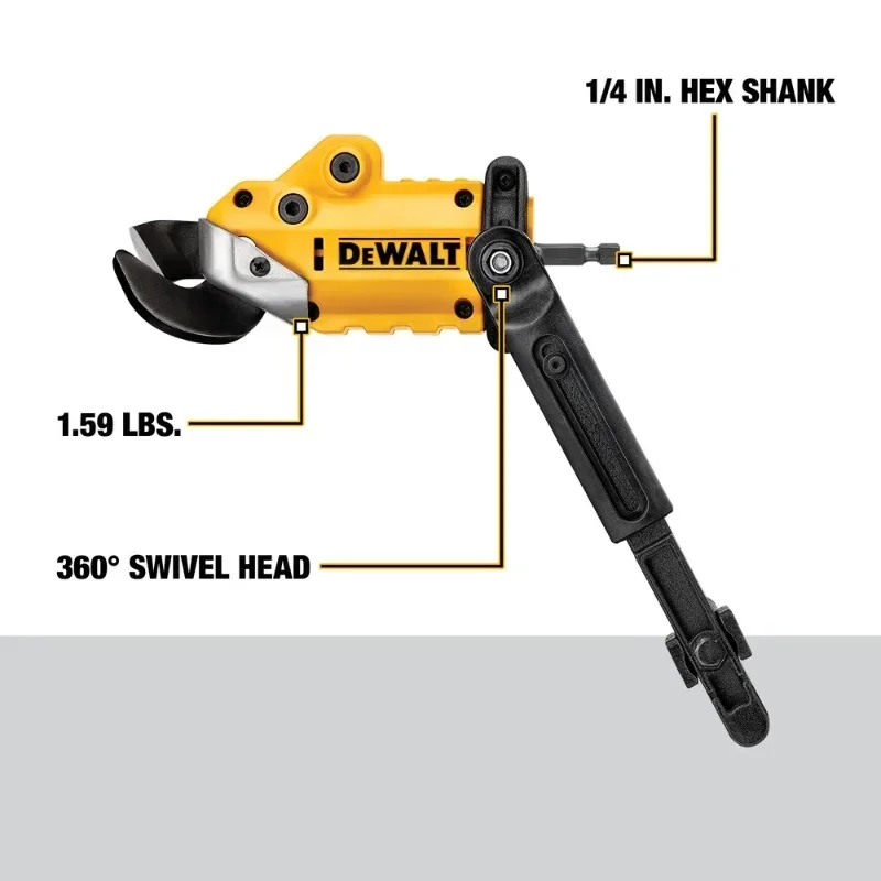 Imagem -05 - Dewalt-impacto Pronto Tesouras Metal Shears Anexo Broca Elétrica para Tesoura Elétrica Vice Folha de Ferro Dwashrir