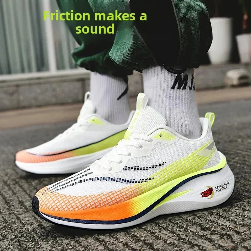 

Basketball Unisex Lightweight Breathable Running Shoes With Carbon Plate Anti-Shock Friction Sound During Movement