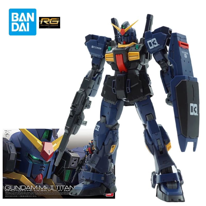 Bandai 1/144 RX-17 MK-II TITANS Action Figures Anime New Mobile Report Gundam Model Kit Toys for Boys Gifts for Children