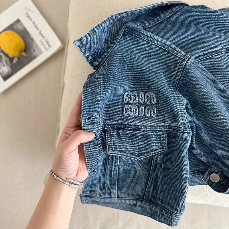 Children Clothing Denim Jacket Casual Solid Baby Girl Top Girls Coat Boys Clothes Toddler Jacket Boy Kids Jackets for Girls 2024