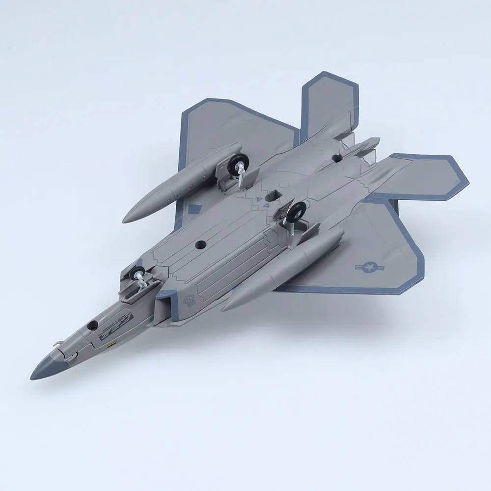 1/100 مقياس F-22 رابتور يموت الصب طائرة نموذج معدني للهدايا