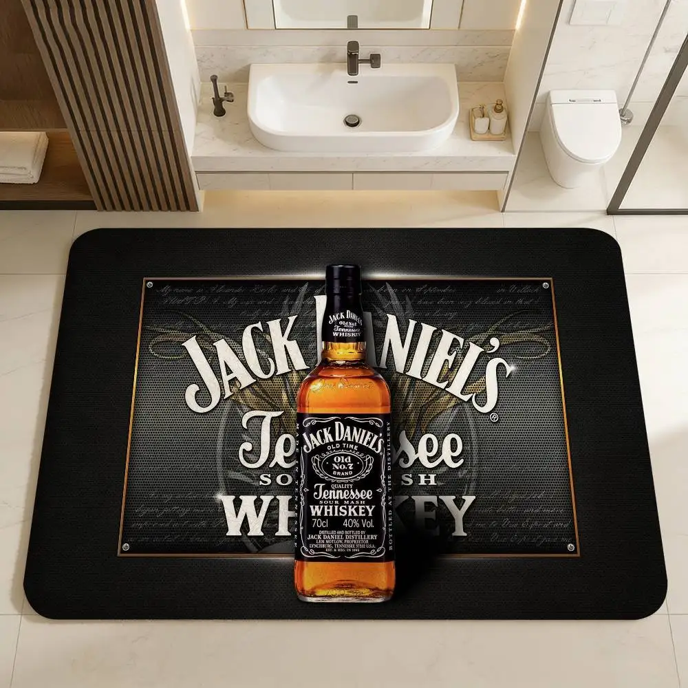 

Коврик для входной двери J-Jack D-Daniels, моющийся, нескользящий, для гостиной, под диван, для кухни, приветственный коврик