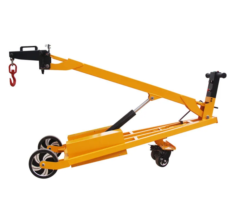

Wendy OEM 300KG Multi-functional Loading And Unloading Truck Small Electric Single-arm Crane Foldable Hydraulic Lift Truck