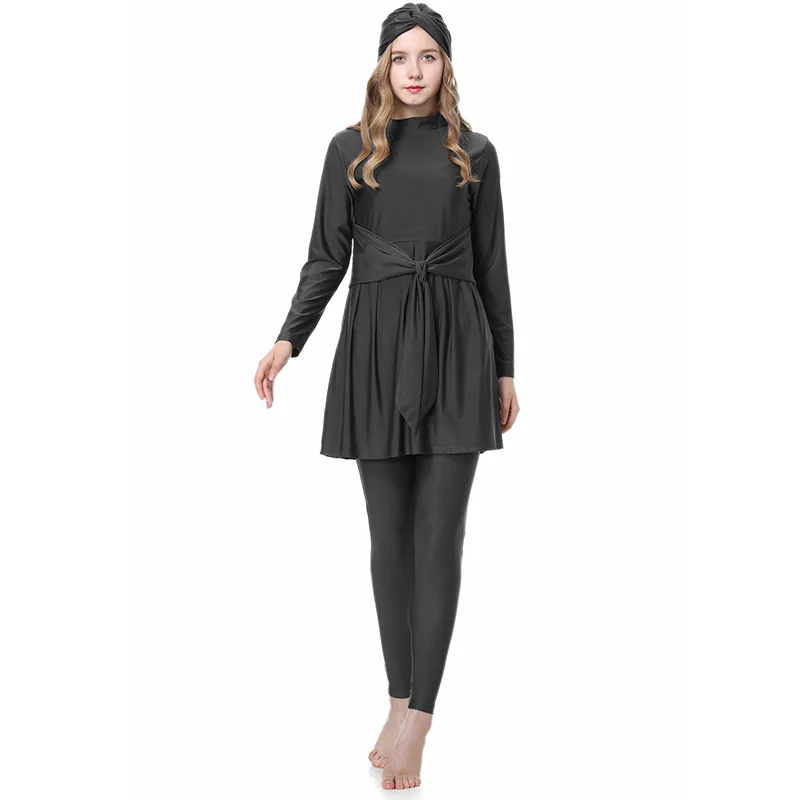 Muslim Style Swimsuit With Long Sleeves Sun Protection Lightweight Quick Drying Fabric Specifically Designed For Beach Swimming