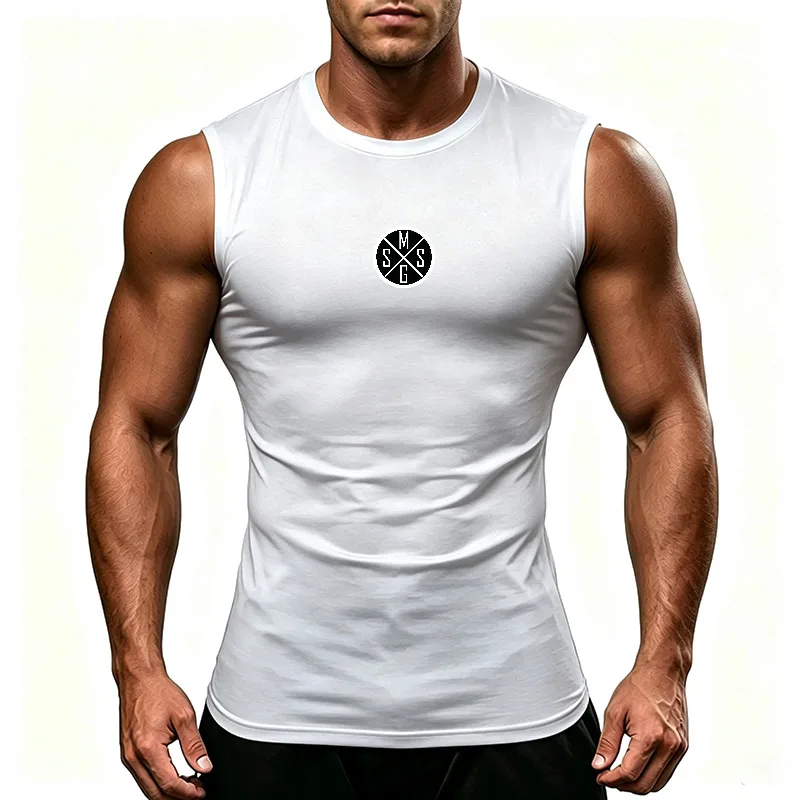 Men's Lightweight Running Vests Quick-drying Sweat-absorbent Sleeveless Sports Shirt Training Breathable Gym Exercise Fitness