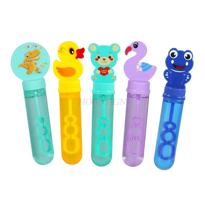 3pcs Children's Toy Bubble Stick Outdoor Interactive Cartoon Blowing Bubble Machine Concentrate Bubble Water Supplement