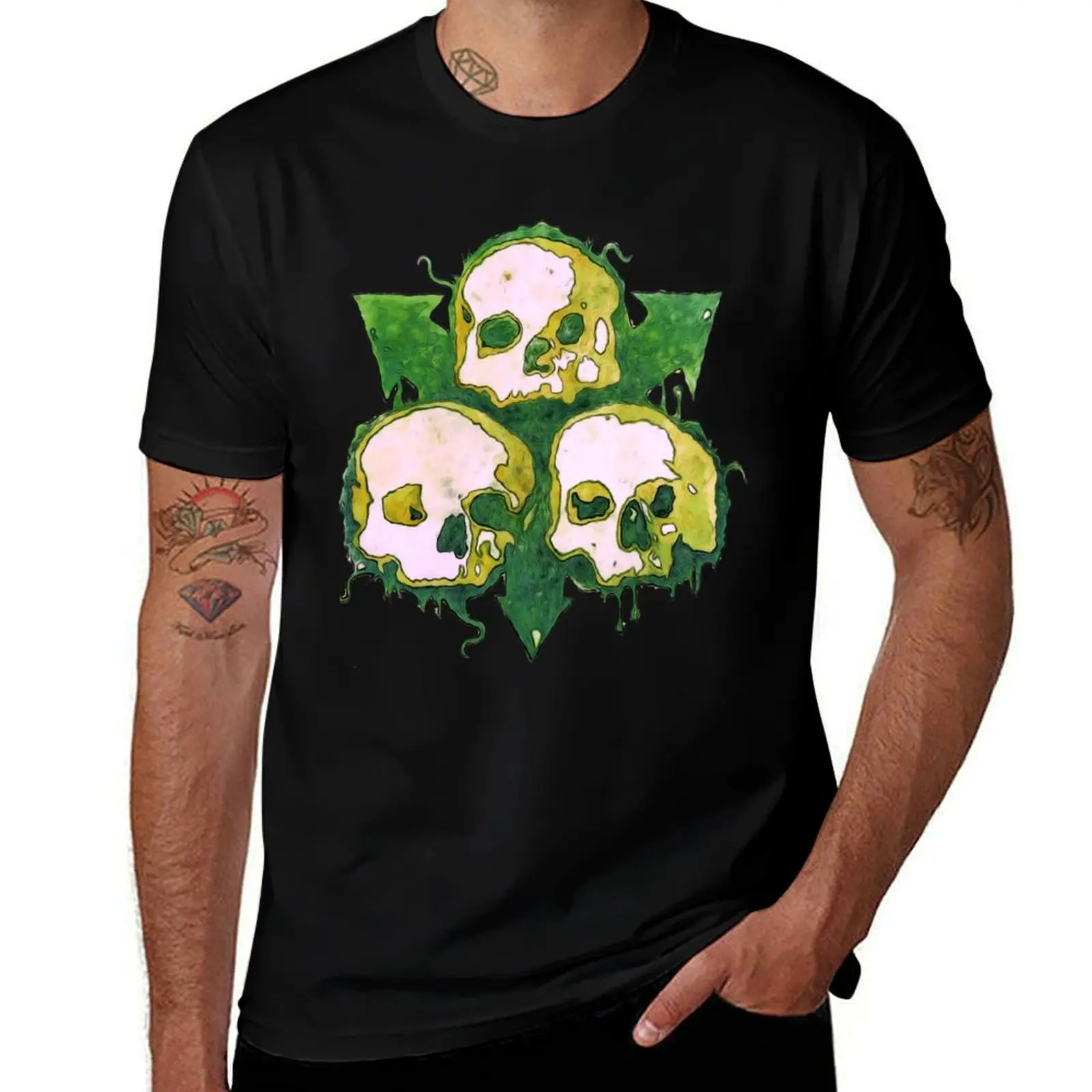 

Death guard chaos skulls T-Shirt Short sleeve tee for a boy essential t shirt summer tops mens vintage t shirts