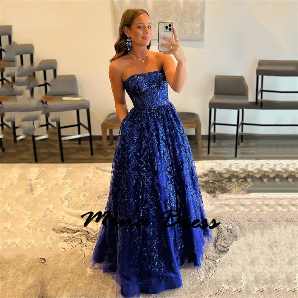 Mina Customized Backless Elegant Evening Dresses 2024 Luxury Applique Elegant Womens Party Dresses for Special Occasions Dress